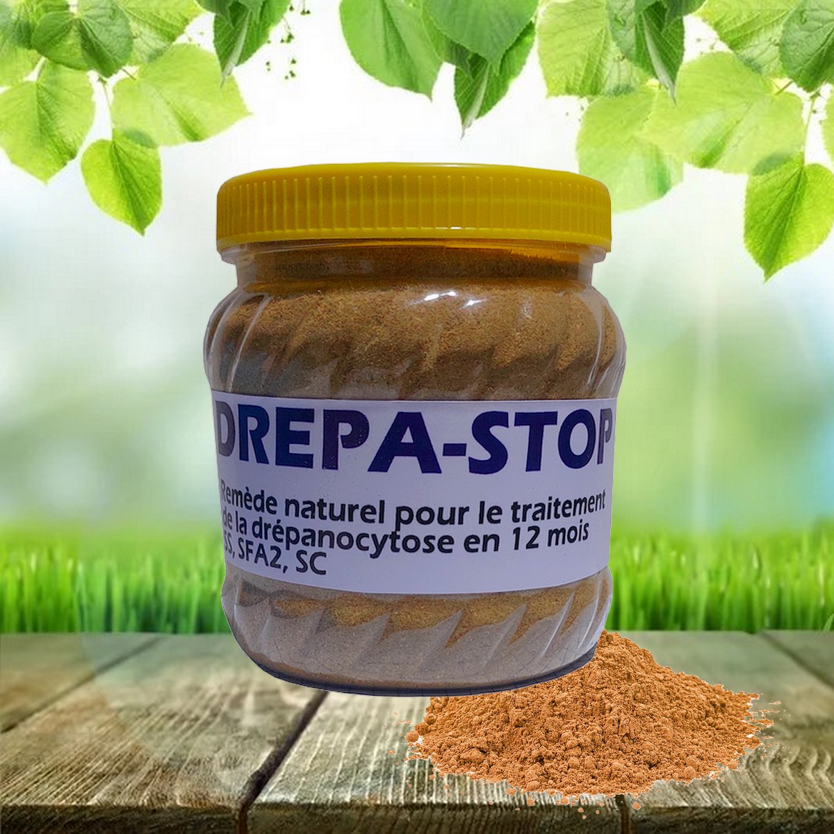 Pot de DREPA-STOP, poudre de plantes